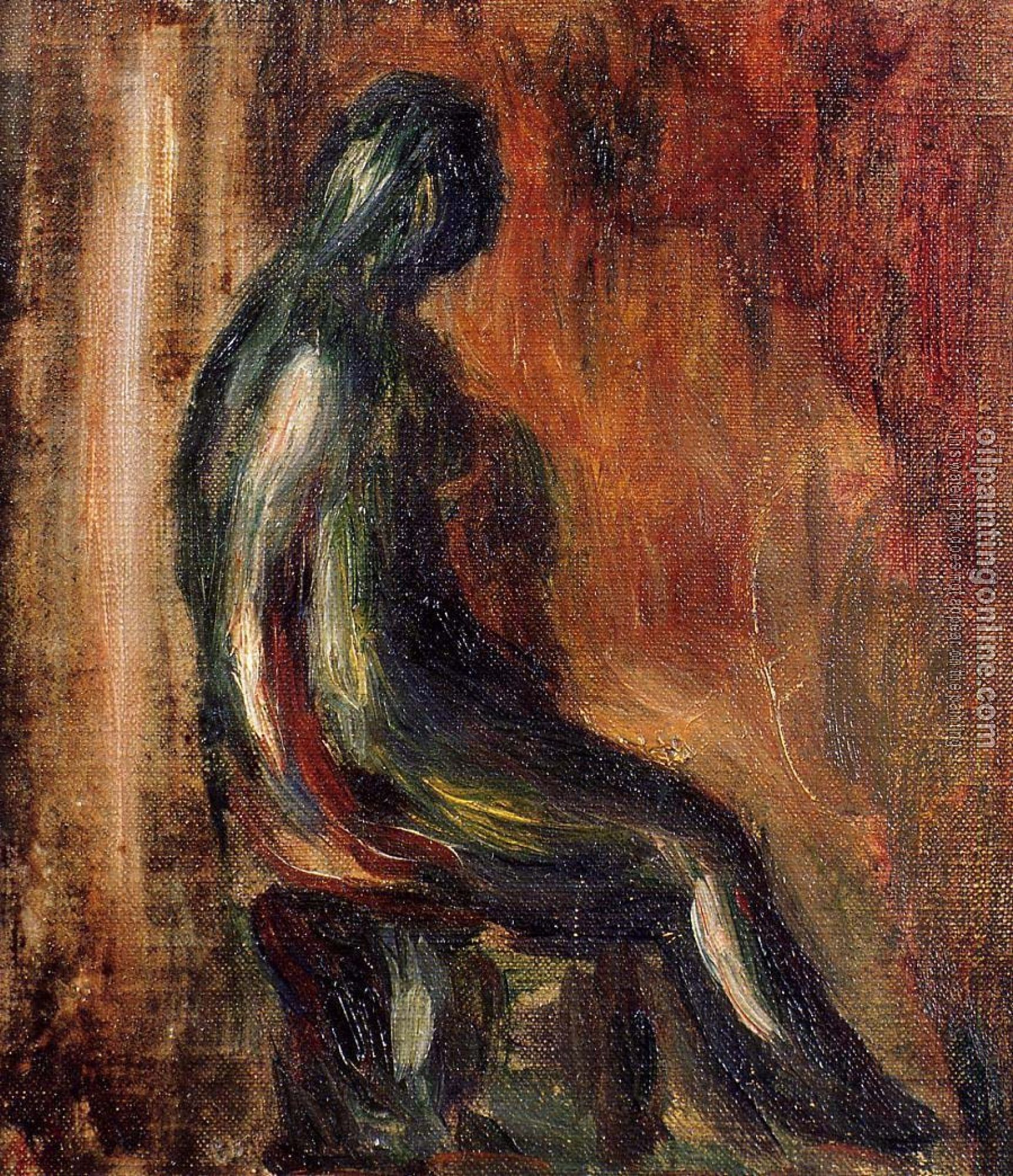 Renoir, Pierre Auguste - Study of a Statuette by Maillol